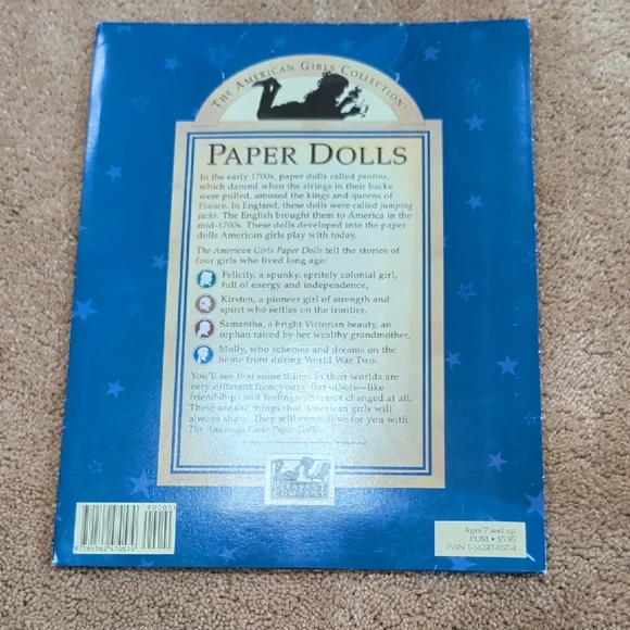American Girls Paper Dolls Book 1992 - Picture 2 of 10